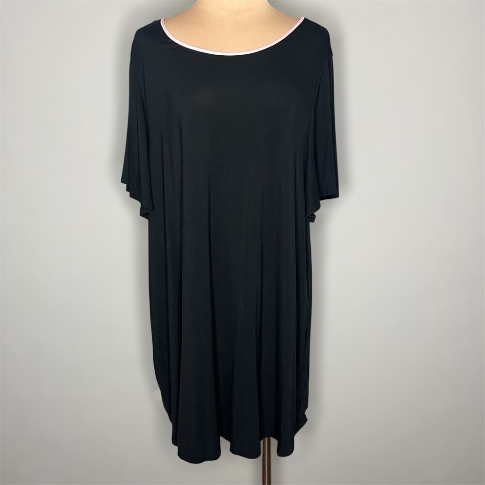 Kate Spade Nightgown 3X Womens Plus Size Modal Sleep Dress Lounge Flutter Sleeve